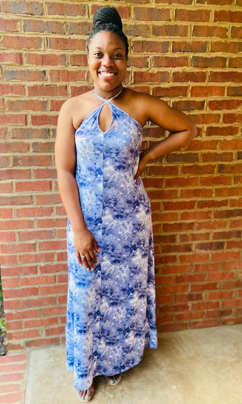 Cloudy Blu Maxi Dress Smitton Cloudy Blu Maxi Dress Smitton