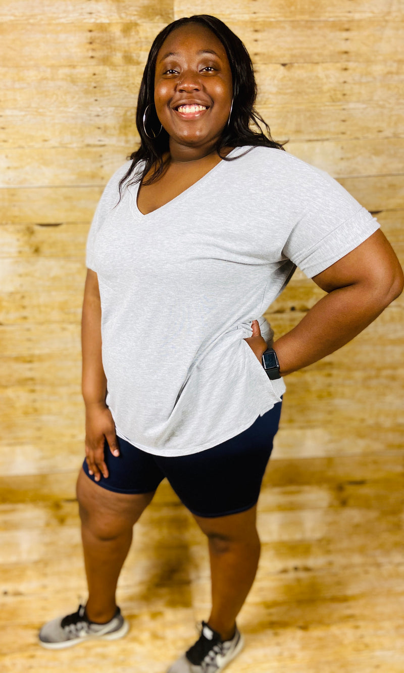 Oversized Shirt And Biker Shorts Plus Size Woshilaocai Women's